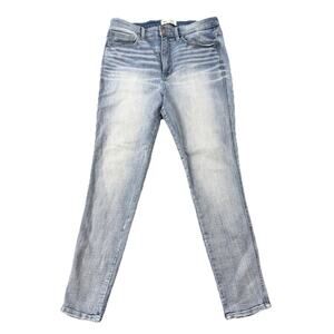 BKE Parker Womens High Rise Ankle Skinny Jeans Light Wash Stretch Denim 31 Y2K